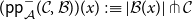 left parenthesis sans serif p sans serif p Subscript script upper A Superscript minus Baseline left parenthesis script upper C comma script upper B right parenthesis right parenthesis left parenthesis x right parenthesis colon identical to StartAbsoluteValue script upper B left parenthesis x right parenthesis EndAbsoluteValue pitchfork script upper C