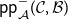 sans serif p sans serif p Subscript script upper A Superscript minus Baseline left parenthesis script upper C comma script upper B right parenthesis