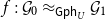 f colon script upper G 0 almost equals Subscript sans serif upper G sans serif p sans serif h Sub Subscript upper U Subscript Baseline script upper G 1