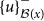 left brace u right brace Subscript script upper B left parenthesis x right parenthesis Superscript minus