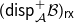 left parenthesis sans serif d sans serif i sans serif s sans serif p Subscript script upper A Superscript plus Baseline script upper B right parenthesis Subscript sans serif r sans serif x