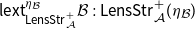 sans serif l sans serif e sans serif x sans serif t Subscript sans serif upper L sans serif e sans serif n sans serif s sans serif upper S sans serif t sans serif r Sub Subscript script upper A Sub Superscript plus Subscript Superscript eta Super Subscript script upper B Superscript Baseline script upper B colon sans serif upper L sans serif e sans serif n sans serif s sans serif upper S sans serif t sans serif r Subscript script upper A Superscript plus Baseline left parenthesis eta Subscript script upper B Baseline right parenthesis