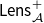 sans serif upper L sans serif e sans serif n sans serif s Subscript script upper A Superscript plus