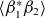 left angle bracket beta 1 Superscript asterisk Baseline beta 2 right angle bracket