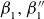 beta 1 Superscript Baseline comma beta double prime 1