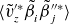 left angle bracket v overtilde Subscript z Superscript prime asterisk Baseline beta overtilde Subscript i Superscript Baseline beta overtilde Subscript j Superscript double prime asterisk Baseline right angle bracket