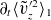 partial differential Subscript t Baseline left angle bracket v overtilde Subscript z Superscript prime 2 Baseline right angle bracket Subscript 1