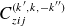 upper C Subscript z i j Superscript left parenthesis k prime comma k comma minus k Super Superscript double prime Superscript right parenthesis