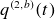q Superscript left parenthesis 2 comma b right parenthesis Baseline left parenthesis t right parenthesis
