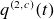 q Superscript left parenthesis 2 comma c right parenthesis Baseline left parenthesis t right parenthesis