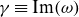gamma identical to normal upper I normal m left parenthesis omega right parenthesis