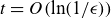 t equals upper O left parenthesis ln left parenthesis 1 divided by epsilon right parenthesis right parenthesis