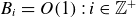 upper B Subscript i Baseline equals upper O left parenthesis 1 right parenthesis colon i element of double struck upper Z Superscript plus