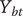 upper Y Subscript b t