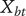 upper X Subscript b t
