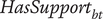 upper H a s upper S u p p o r t Subscript b t