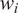 w Subscript i