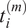 t Subscript i Superscript left parenthesis m right parenthesis