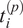 t Subscript i Superscript left parenthesis p right parenthesis