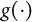 g left parenthesis dot right parenthesis