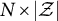 upper N times StartAbsoluteValue script upper Z EndAbsoluteValue