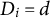 upper D Subscript i Baseline equals d