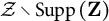 script upper Z minus Supp left parenthesis bold upper Z right parenthesis