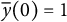 ModifyingAbove y With quotation dash left parenthesis 0 right parenthesis equals 1
