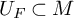 upper U Subscript upper F Baseline subset of upper M