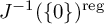 upper J Superscript negative 1 Baseline left parenthesis StartSet 0 EndSet right parenthesis Superscript reg