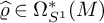 ModifyingAbove rho With caret element of normal upper Omega Subscript upper S Sub Superscript 1 Superscript asterisk Baseline left parenthesis upper M right parenthesis
