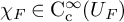 chi Subscript upper F Baseline element of normal upper C Subscript normal c Superscript infinity Baseline left parenthesis upper U Subscript upper F Baseline right parenthesis