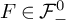 upper F element of script upper F Subscript minus Superscript 0