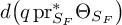 d left parenthesis q pr Subscript upper S Sub Subscript upper F Subscript Superscript asterisk Baseline normal upper Theta Subscript upper S Sub Subscript upper F Subscript Baseline right parenthesis