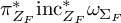 pi Subscript upper Z Sub Subscript upper F Superscript asterisk Baseline inc Subscript upper Z Sub Subscript upper F Superscript asterisk Baseline omega Subscript normal upper Sigma Sub Subscript upper F