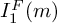 upper I 1 Superscript upper F Baseline left parenthesis m right parenthesis