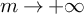 m right arrow plus infinity