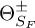 normal upper Theta Subscript upper S Sub Subscript upper F Superscript plus or minus