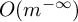 upper O left parenthesis m Superscript negative infinity Baseline right parenthesis
