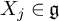 upper X Subscript j Baseline element of German g