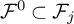 script upper F Superscript 0 Baseline subset of script upper F Subscript j