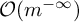 script upper O left parenthesis m Superscript negative infinity Baseline right parenthesis