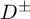 upper D Superscript plus or minus