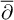 ModifyingAbove partial differential With quotation dash