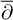 ModifyingAbove partial differential With quotation dash