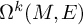 normal upper Omega Superscript k Baseline left parenthesis upper M comma upper E right parenthesis