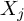 upper X Subscript j