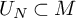 upper U Subscript upper N Baseline subset of upper M