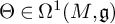 normal upper Theta element of normal upper Omega Superscript 1 Baseline left parenthesis upper M comma German g right parenthesis