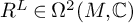 upper R Superscript upper L Baseline element of normal upper Omega squared left parenthesis upper M comma double struck upper C right parenthesis